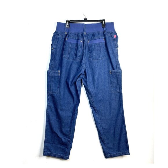 Woman Within NWOT Double Button Front Comfort Waist Cargo Jean Sz 20 Tall Womens - Picture 4 of 16